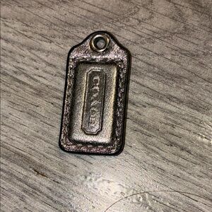Coach leather keychain